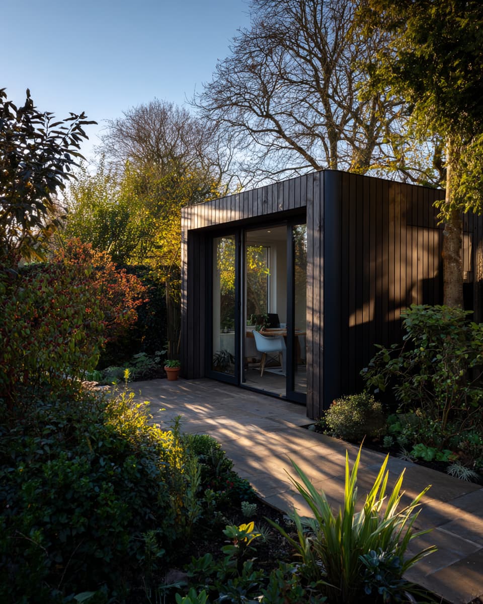 Cabin exterior material swatches for custom finishes